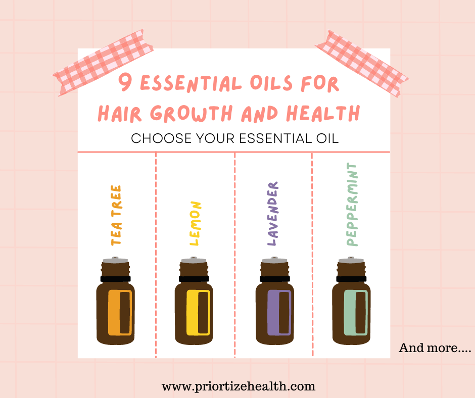 9 ESSENTIAL OILS for HAIR GROWTH and HEALTH